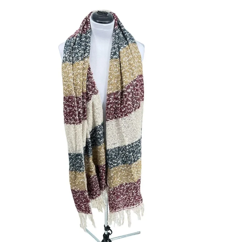 Mudd One Size NWT Unisex Loose Weave Infinity Scarf‎ Blue, Beige, Purple